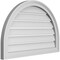 Ekena Millwork Round Top Surface Mount PVC Gable Vent: Functional, w/ 2"W x 1-1/2"P Brickmould Frame, 30"W x 20"H GVPRT30X2002SF - alternate 4